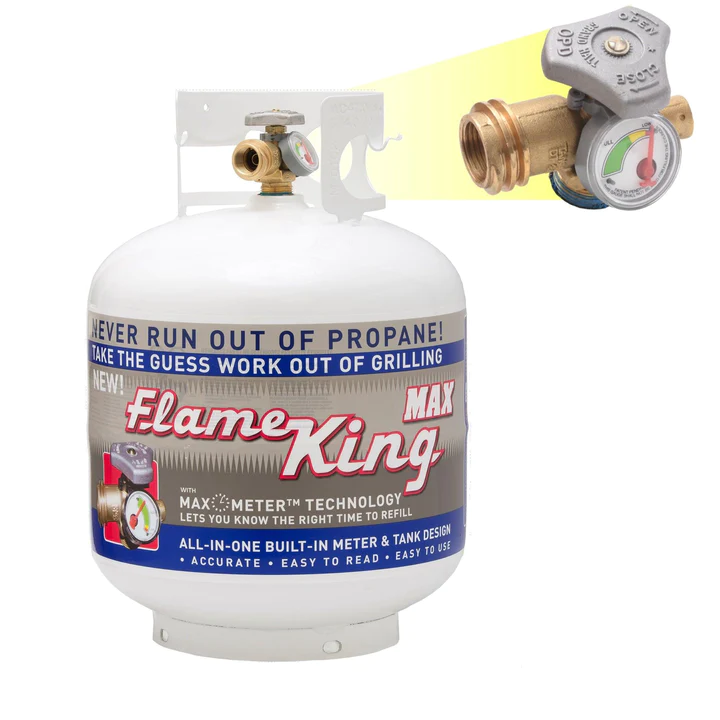 FLAME KING 20LB CYLINDER WITH GAUGE - Portable Cylinders 4-100lb